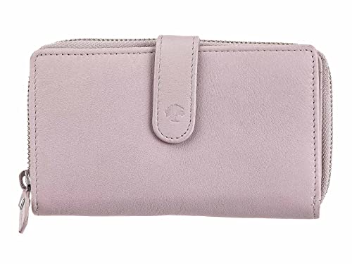 Ledermeid Prato LM Damen Reißverschlussbörse mit RFID Blocker B06-K-RFID-beige von Ledermeid