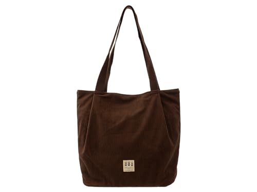 Ledermeid Prato SC01 Ananas zeitloser Shopper aus Cord (brown) von Ledermeid