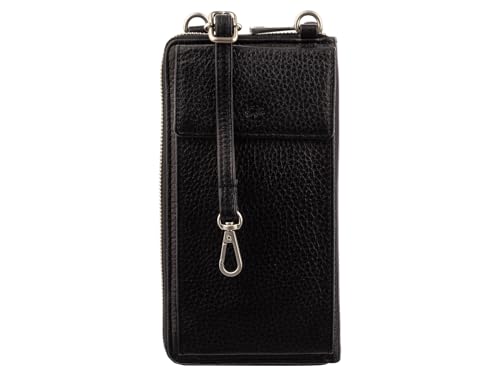 Ledermeid Prato Unisex LM Shahid Handytasche Umhängetasche J05 schwarz von Ledermeid