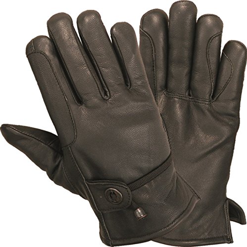 Fuente Lederhandschuhe Herren Damen Echtleder mit Futter, Fahrerhandschuhe Reithandschuhe Leder- Leder Handschuhe gefüttert Herren Damen, Schwarz, Braun (12, Schwarz) von Lederprofi