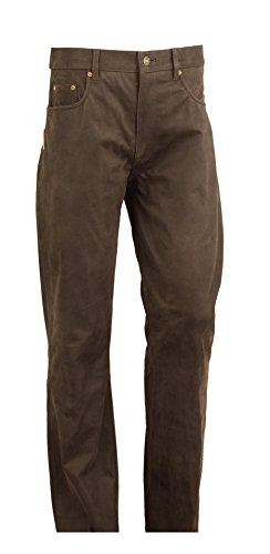 Fuente Lederhose Herren/Damen lang - Lederjeans- Echt Leder, Lederhose Jeans 501 Braun- Motorrad Lederjeans- Trachten Lederhose lang (42, Braun) von Lederprofi