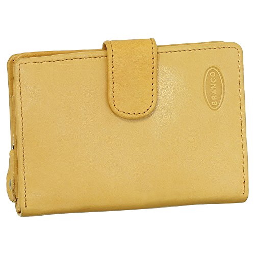 Kleine Luxus Leder Damen Geldbörse Portemonnaie Geldbeutel mit Reißverschluss 8 cm Farbe beige von Ledershop24