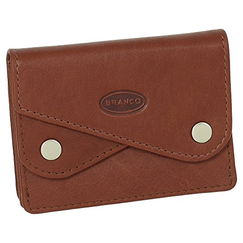 Kleine Leder Mini Herren Geldbörse Portemonnaie Damen Geldbeutel Kartenetui 10 cm Farbe Braun von Ledershop24