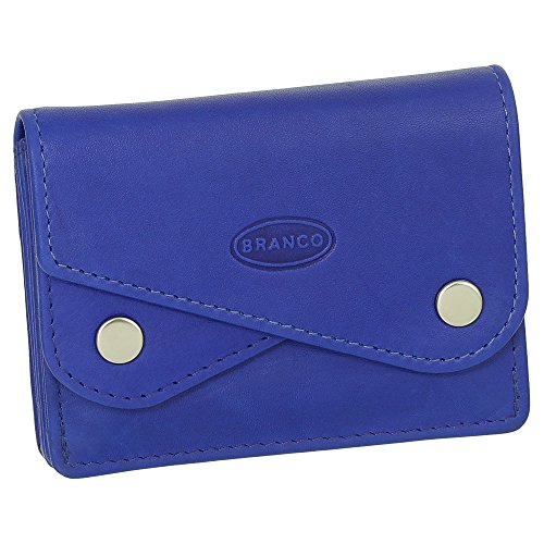 Kleine Leder Mini Herren Geldbörse Portemonnaie Damen Geldbeutel Kartenetui 10 cm Farbe Royalblau von Ledershop24