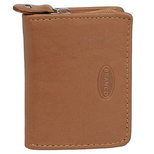 Leder Münzbörse Mini Herren Damen Geldbörse Partybörse Kleingeldbörse Minibörse Geldbeutel 107 Rindsleder 8,5 cm Farbe Natur von Ledershop24