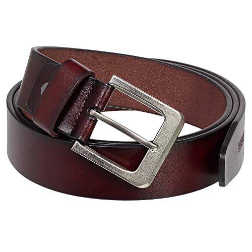 Ledershop24 Geschenkset - Ledergürtel Herren & Damen Gürtel Echt-Leder - klassischer Leder-Gürtel Breite 40 mm Farbe Braun 110 cm Bundweite = 120 cm Gesamtlänge von Ledershop24