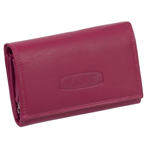 Ledershop24 RFID Damen Leder Geldbörse Damen Portemonnaie Damen Geldbeutel - Lang Pink Leder - Geschenkset + exklusiven Schlüsselanhänger von Ledershop24