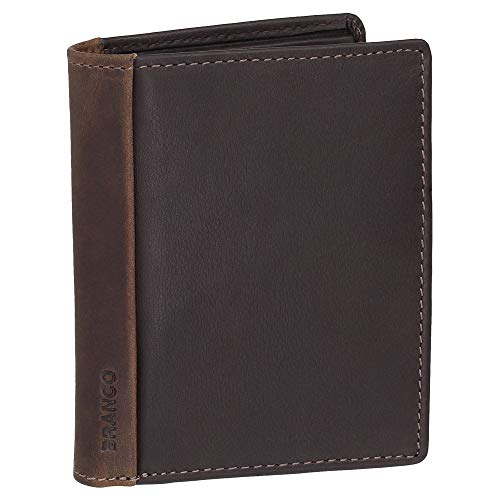 Luxus Leder Geldbörse Portemonnaie Geldbeutel mit RFID Schutz - Platz für über 12 Karten - 60951 Farbe Braun von Ledershop24