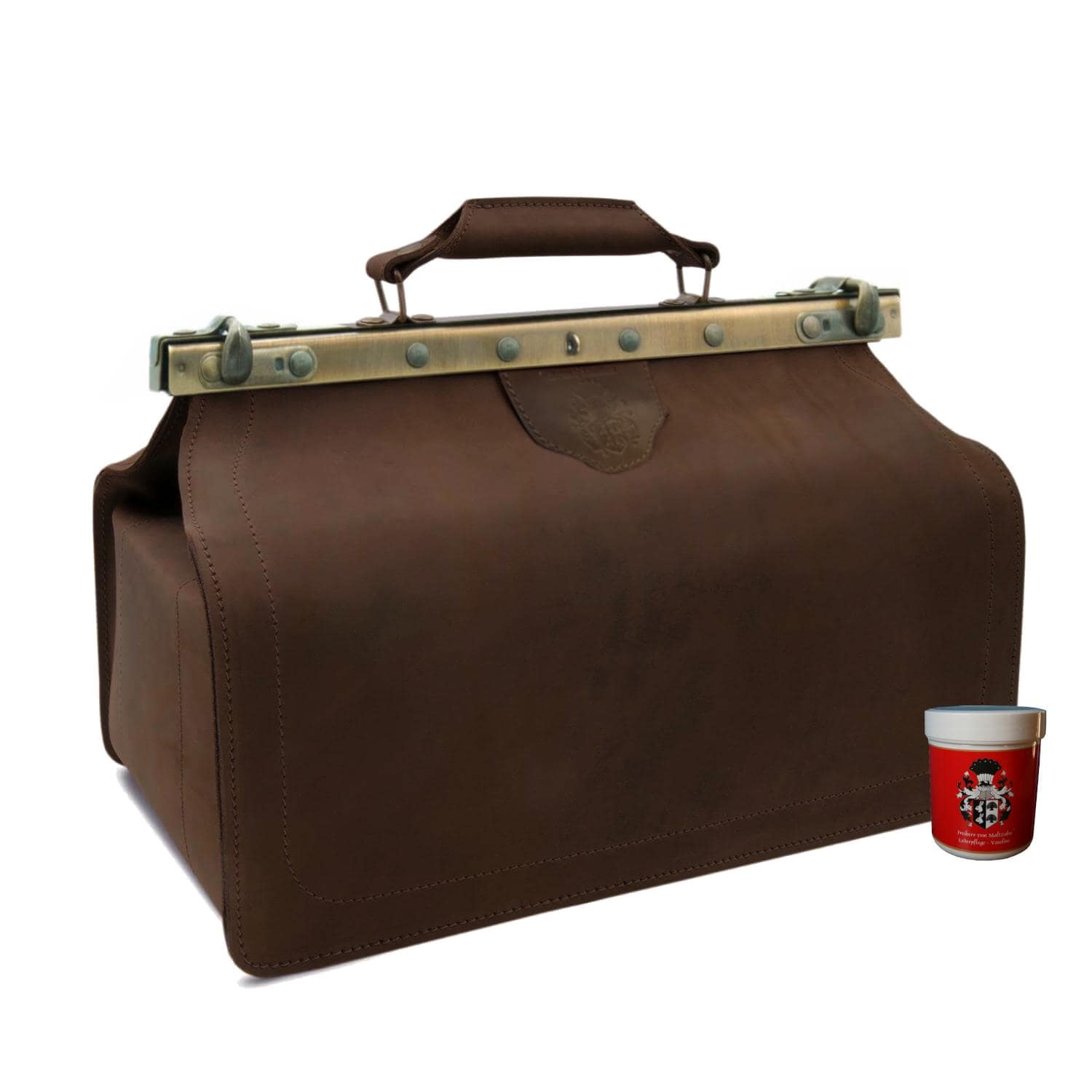 Arzttasche Doktortasche Pettenkofer Aus Antikbraunem Bio-Leder - Made in Germany Arzttasche Doktortasche Pettenkofer Aus Antikbraunem Bio-Leder - Made in Germany von FreiherrvonMaltzahn