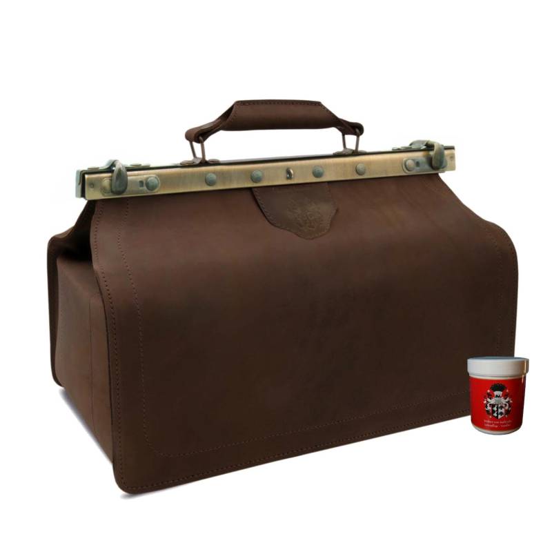Arzttasche Doktortasche Pettenkofer Aus Antikbraunem Bio-Leder - Made in Germany Arzttasche Doktortasche Pettenkofer Aus Antikbraunem Bio-Leder - Made in Germany von FreiherrvonMaltzahn