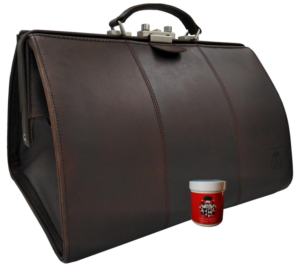 Hebammentasche - Doktortasche Kneipp Aus Braunem Rind-Leder Hebammentasche - Doktortasche Kneipp Aus Braunem Rind-Leder von FreiherrvonMaltzahn