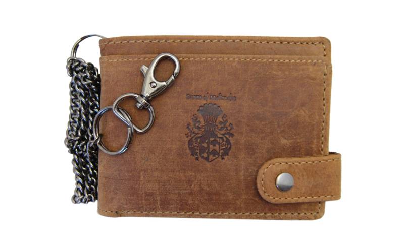 Portemonnaie Bikerbörse Abramovich Aus Braunem Leder - Baron Of Maltzahn von FreiherrvonMaltzahn