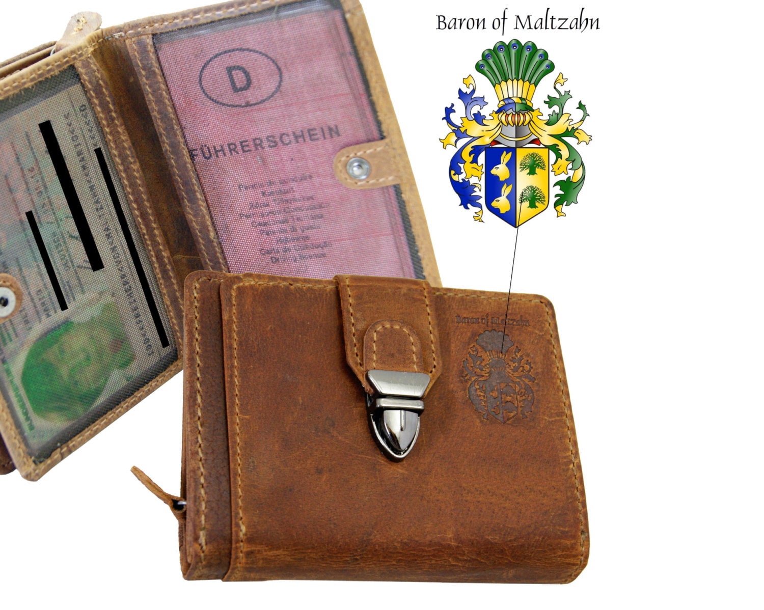 Portemonnaie Geldbörse Branson Aus Braunem Grassland-Leder - Baron Of Maltzahn Portemonnaie Geldbörse Branson Aus Braunem Grassland-Leder - Baron Of Maltzahn von FreiherrvonMaltzahn