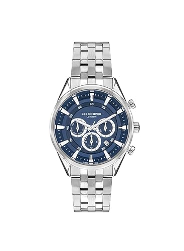 LEE COOPER Herren Multi Funktion D.Blue Zifferblatt Uhr - LC07533.390, Armband, Armband von Lee Cooper