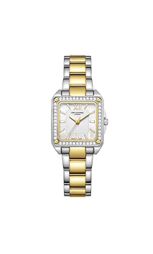 LEE COOPER LC08127.220 Damen-Armbanduhr mit Analog-Anzeige und Perlmutt-Metallarmband, Armband von Lee Cooper