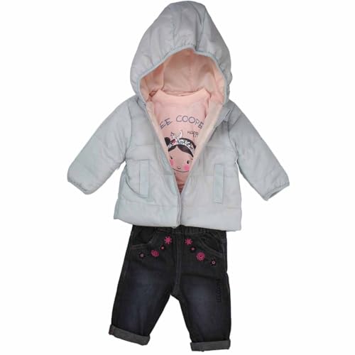 Lee Cooper Baby Girls Mädchen-Set Pullover Sweater, Grau, 12 Monate von Lee Cooper