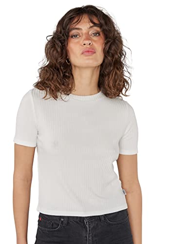 Lee Cooper Damen Carla T-Shirt, weiß, Regulär von Lee Cooper