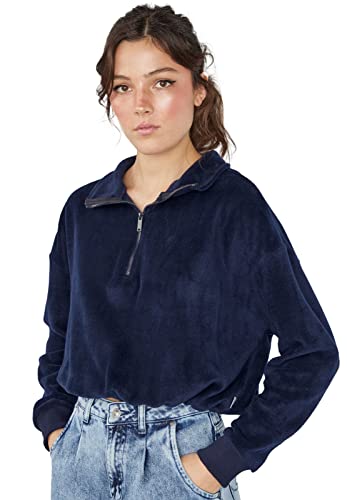 Lee Cooper Damen Freya Sweatshirt, dunkelblau, Regulär von Lee Cooper