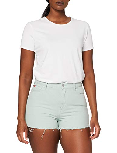 Lee Cooper Damen High Rise Jeans-Shorts, Mint, 25 Lee Cooper Damen High Rise Jeans-Shorts, Mint, 25 von Lee Cooper