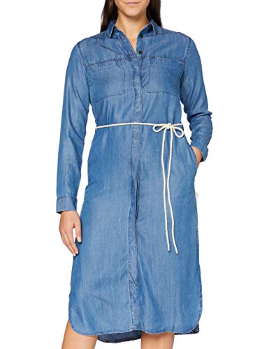 Lee Cooper Damen Long Dress Lässiges Abendkleid, Blau, XS von Lee Cooper