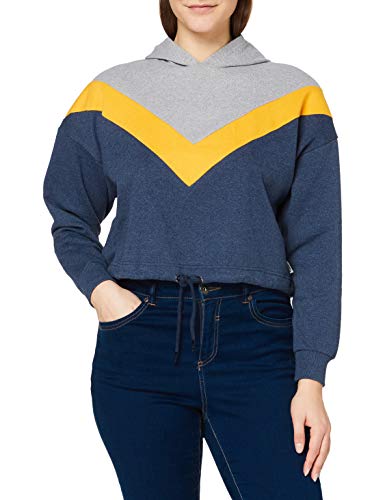 Lee Cooper Damen Recycled Hoodie Kapuzenpullover, Blau, S von Lee Cooper