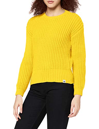 Lee Cooper Damen Strick Pullover, Gelb, XS von Lee Cooper