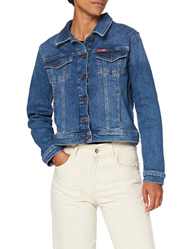 Lee Cooper Damen Trucker Jeansjacke, Blau, XS von Lee Cooper