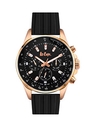 Lee Cooper Herren Analog Quarz Uhr mit Silikon Armband LC06977.451 von Lee Cooper