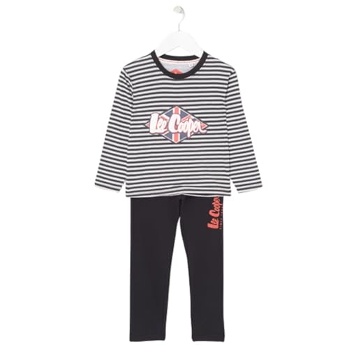 Lee Cooper Herren Pijama algodón niño Pyjama-Set, Noir, von Lee Cooper