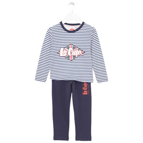 Lee Cooper Herren Pijama algodón niño Pyjama-Set, Marine, von Lee Cooper