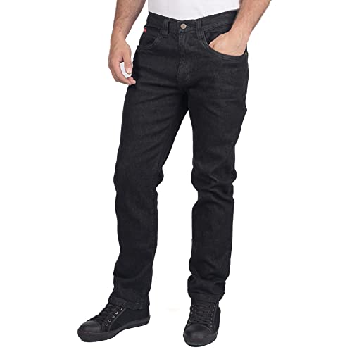 Lee Cooper LCPNT219 5-Pocket-Denim-Jeans, Schwarz, 34W_L von Lee Cooper