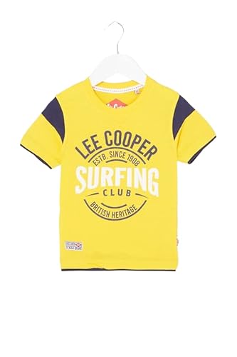 Lee Cooper Jungen Glc0105 TMC, Gelb T-Shirt, 6 Jahre von Lee Cooper