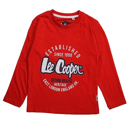 Lee Cooper Jungen Glc1070 Ts S3 T-Shirt, rot, 14 Jahre von Lee Cooper