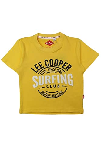 Lee Cooper Jungen Glc1079 TMC S2 T-Shirt, gelb, 12 Jahre von Lee Cooper