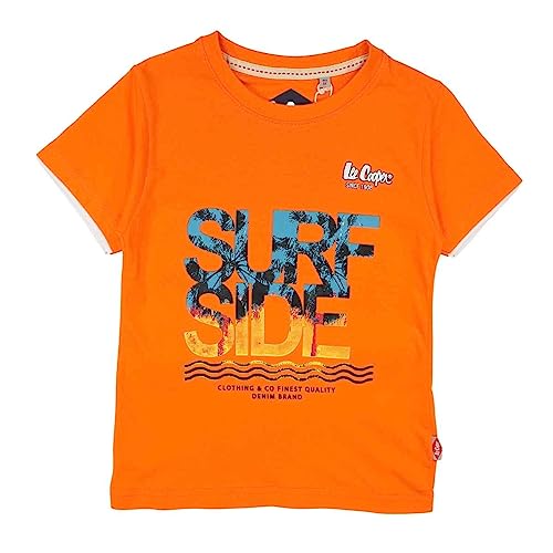 Lee Cooper Jungen Glc1104 TMC S2 T-Shirt, Orange, 12 Jahre von Lee Cooper