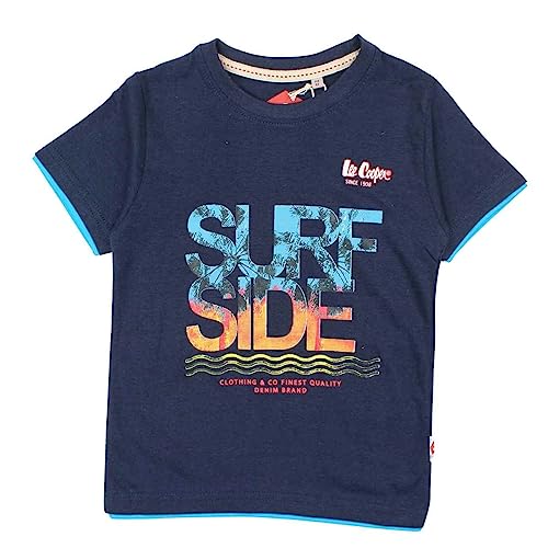 Lee Cooper Jungen Glc1104 TMC S3 T-Shirt, Marine, 4 Jahre von Lee Cooper