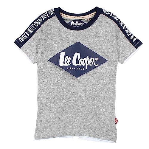 Lee Cooper Jungen Glc1107 TMC S3 T-Shirt, Grau, 10 Jahre von Lee Cooper