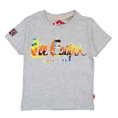 Lee Cooper Jungen Glc111 TMC S2 T-Shirt, Grau, 14 Jahre von Lee Cooper