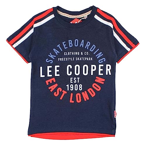 Lee Cooper Jungen Glc1116 TMC S3 T-Shirt, Marine, 10 Jahre von Lee Cooper