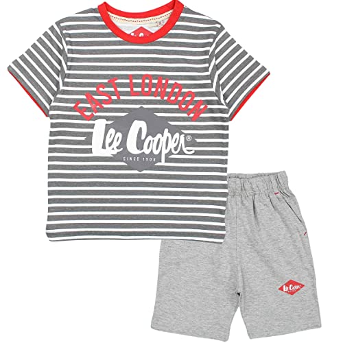 Lee Cooper Jungen Glc1131 S S3 T-Shirt, Grau, 10 Jahre von Lee Cooper