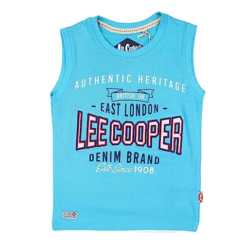 Lee Cooper Jungen Glc1142 Von S3 T-Shirt, Blau, 8 Jahre von Lee Cooper