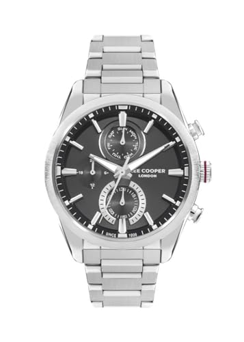 Lee Cooper LC07947.350 All Functions Active 5 ATM Waterproof Metal Band Metallic-Farbe Herren Armbanduhr, Beryl von Lee Cooper