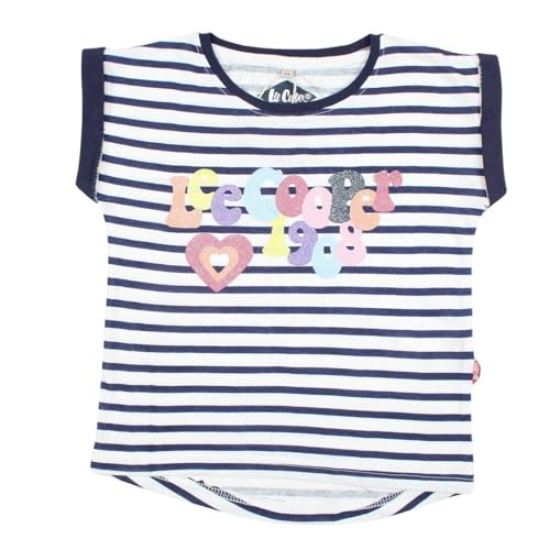 Lee Cooper Mädchen Maglietta Ragazza Kurzarm Shirt, BLEU, von Lee Cooper