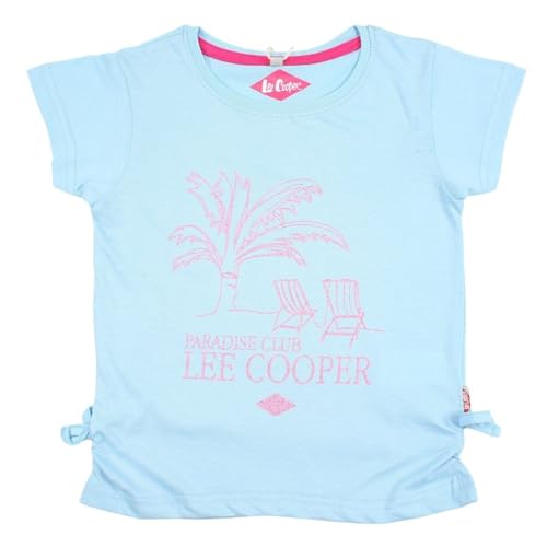 Lee Cooper Mädchen Maglietta Ragazza Kurzarm Shirt, BLEU, von Lee Cooper