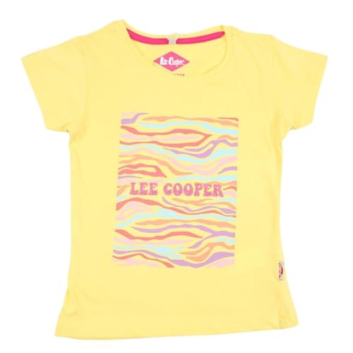 Lee Cooper Mädchen Maglietta Ragazza Kurzarm Shirt, Jaune, von Lee Cooper