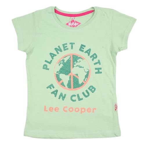 Lee Cooper Mädchen Maglietta Ragazza Kurzarm Shirt, VERT, von Lee Cooper