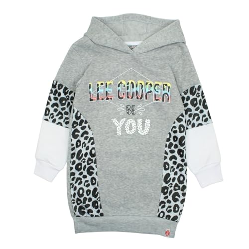 Lee Cooper Mädchen Vestido niña Lässiges Kleid, Gris, von Lee Cooper