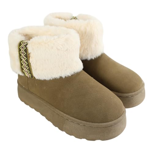 Lee Cooper Pelzgefütterte Mädchenstiefel Sneaker, Khaki, 37 EU Lee Cooper Pelzgefütterte Mädchenstiefel Sneaker, Khaki, 37 EU von Lee Cooper