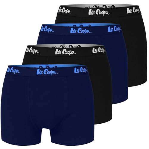 Lee Cooper Premium Trunks Boxershorts für Herren aus Baumwolle Set 4 Pack XXL | Elastischen und weichen Unterhosen für Männer mit idealer Passform | Perfekte Gemütlich und Qualität von Lee Cooper