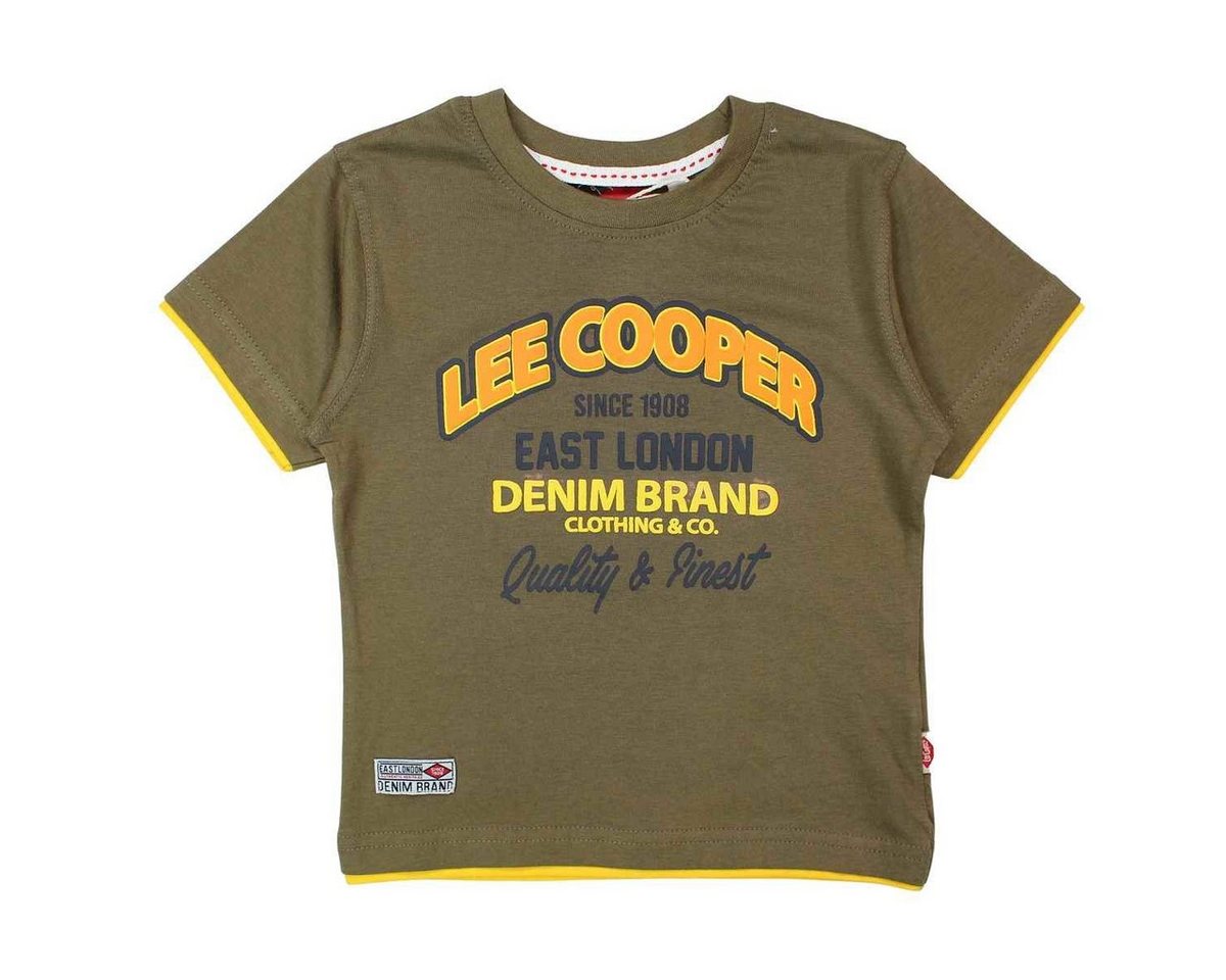 Lee Cooper Print-Shirt Lee Cooper Kinder Jungen T-Shirt Kurzarm Shirt Gr. 104 bis 164, 100% baumwolle von Lee Cooper